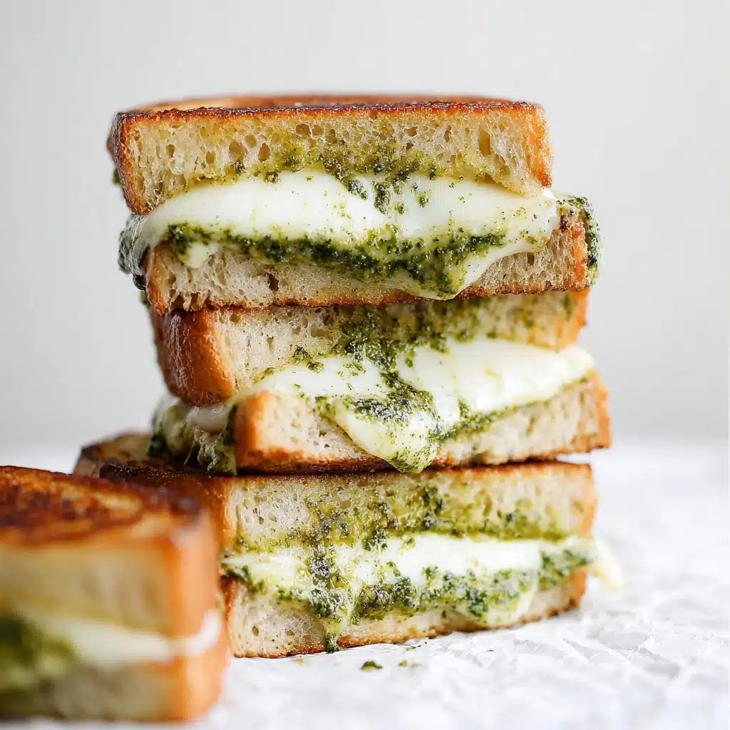 Pesto and Mozzarella Grilled Cheese Sandwich Recipe 5 Pesto and Mozzarella Grilled Cheese Sandwich Recipe - Recipe Image