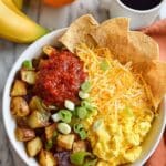 Make-Ahead Breakfast Bowls with Roasted Potatoes, Eggs, and Cheddar Recipe
