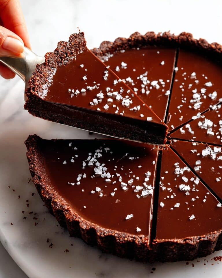 Salted Dark Chocolate Tart Recipe