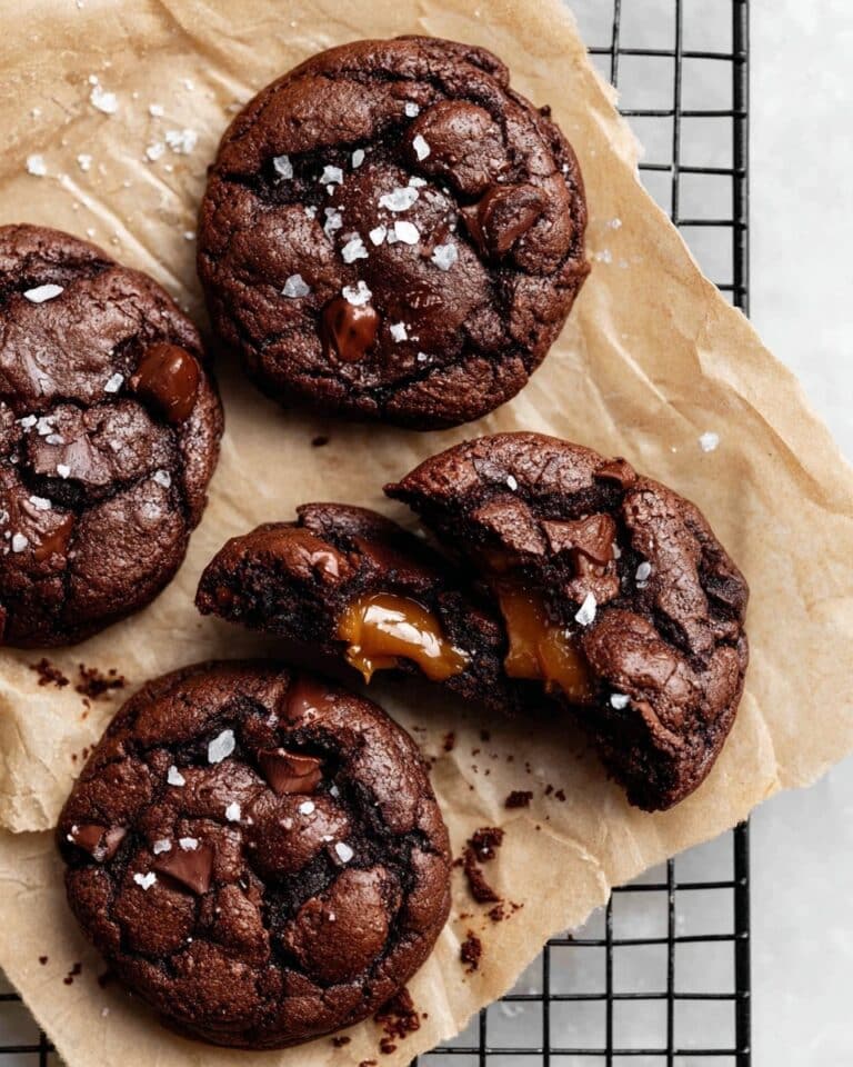 Salted Caramel Dark Chocolate Cookies Recipe