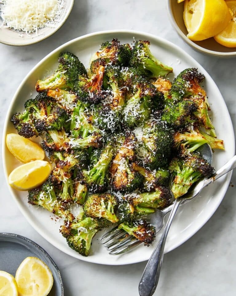 Garlic Parmesan Roasted Broccoli Recipe