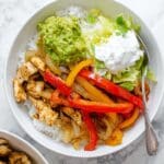 Chicken Fajita Rice Bowl Recipe
