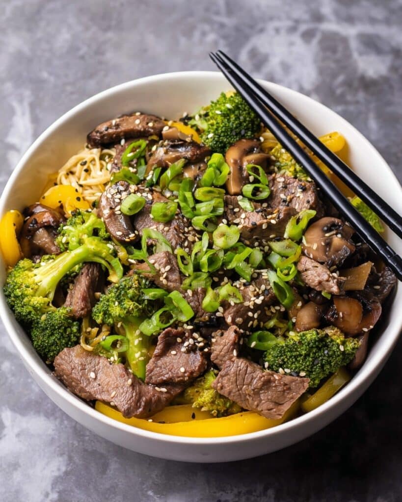 Slow Cooker Beef Tips with Vegetables and Rice Recipe