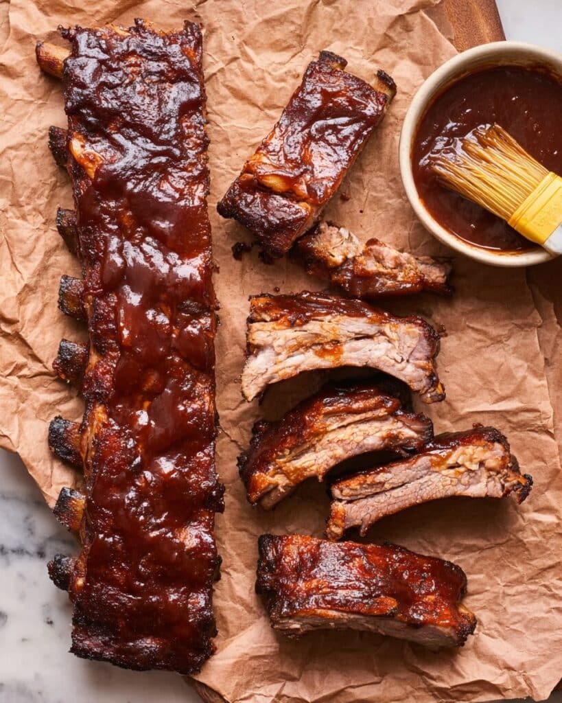Oven Baked Beef Short Ribs with Homemade Barbecue Sauce Recipe