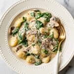 Creamy Mushroom and Spinach Gnocchi Recipe