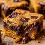 Fudgy Pumpkin Chocolate Chip Bars Recipe