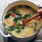 One-Pot Creamy Tuscan Ravioli Soup Recipe