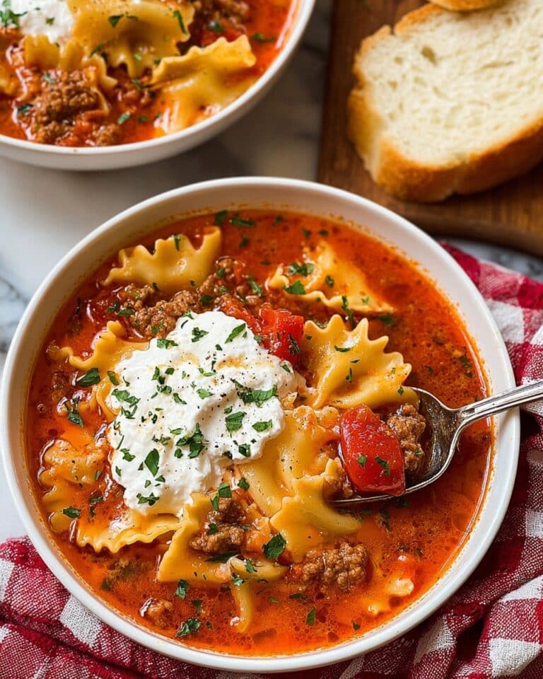 One Pot Lasagna Soup Recipe