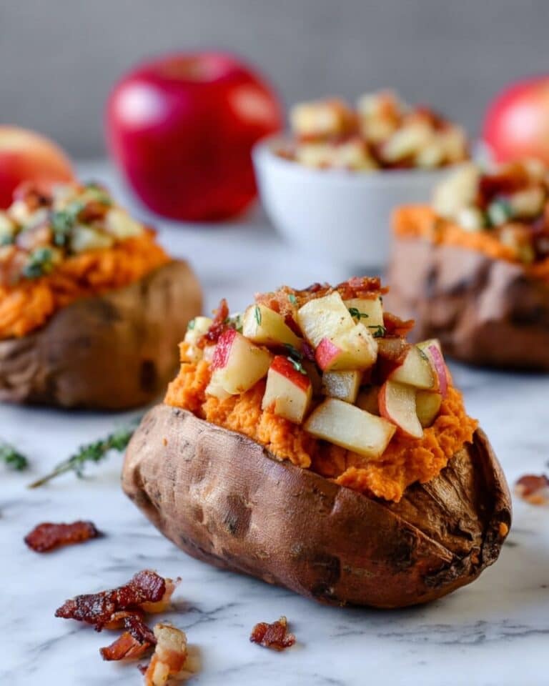 Apple Beef Stuffed Sweet Potatoes Recipe