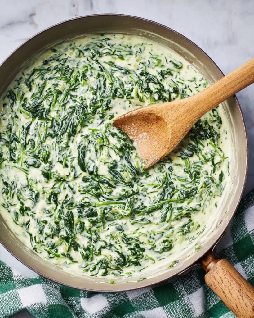 Cheesy Creamed Spinach Recipe