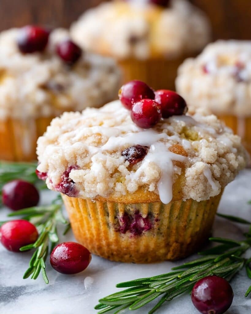 Cranberry Muffins with Orange Glaze Recipe