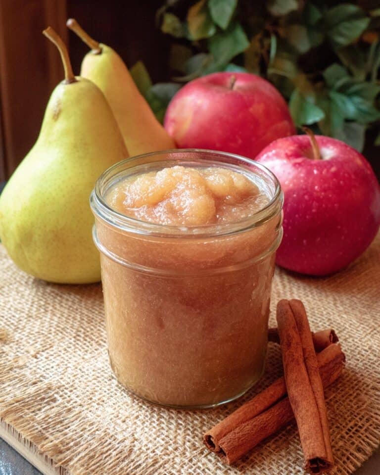 Slow Cooker Apple Pear Sauce Recipe