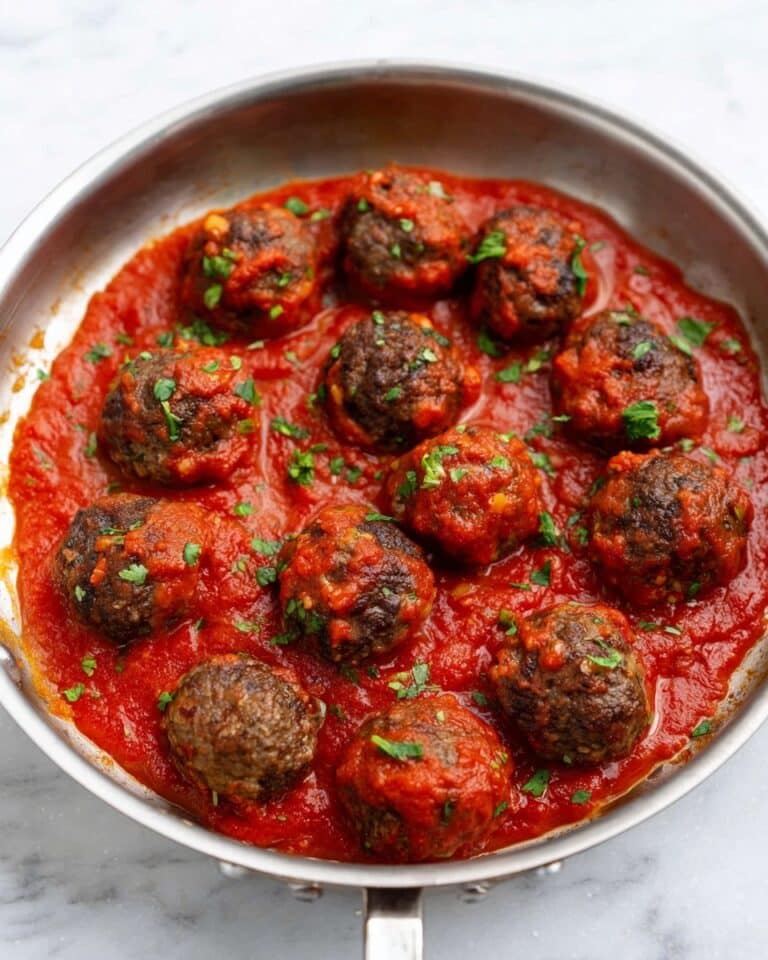 Mozzarella Stuffed Meatballs Recipe