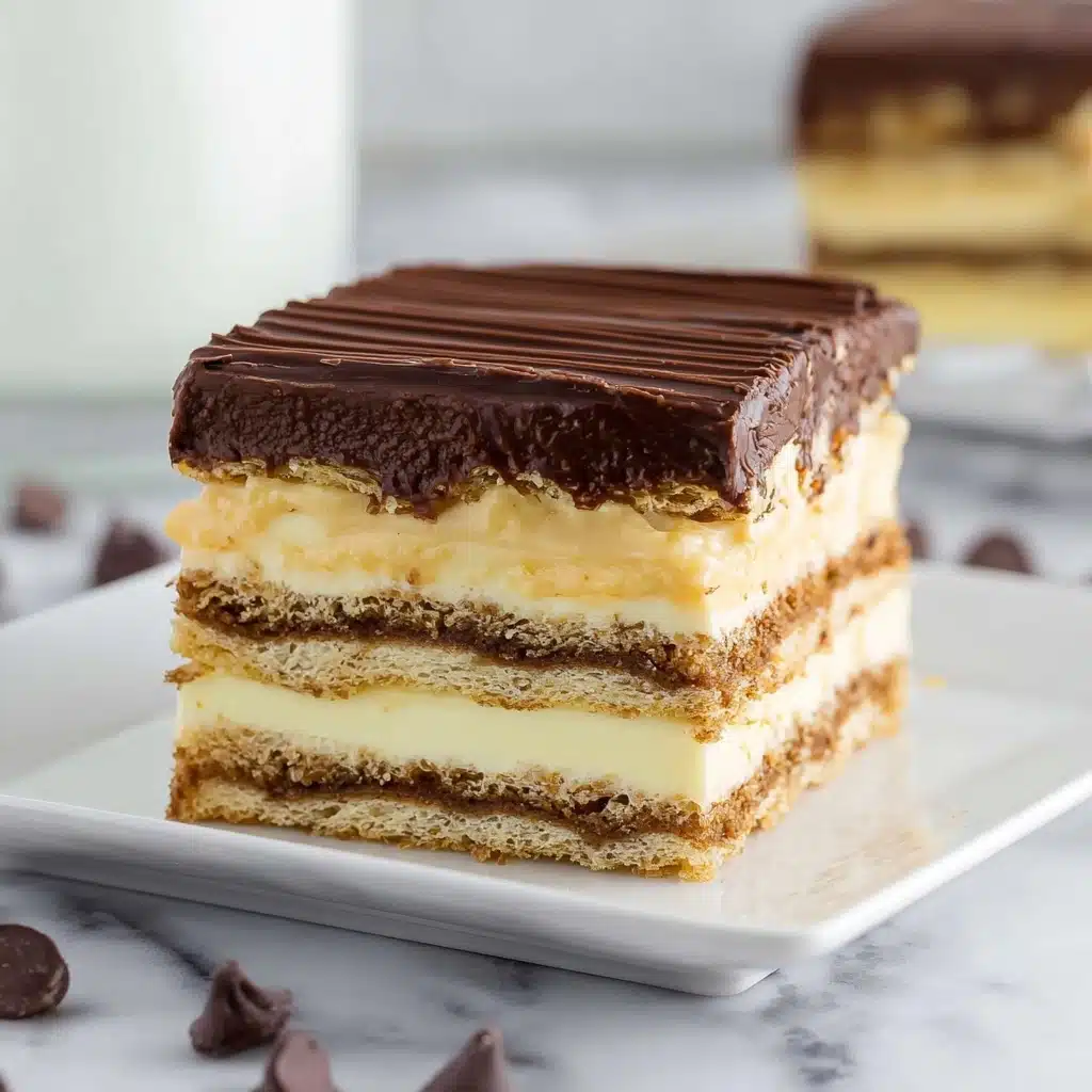 Chocolate Eclair Cake (No Bake, 6 Ingredients) Recipe - Recipe Image