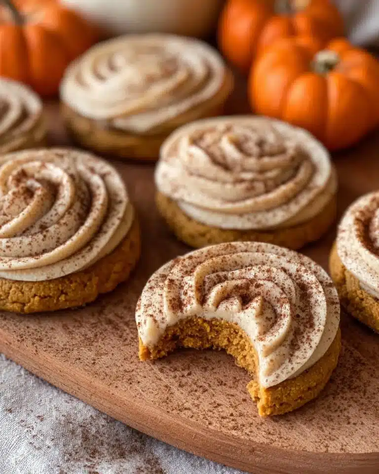 Soft Pumpkin Cookies with Cinnamon Frosting Recipe