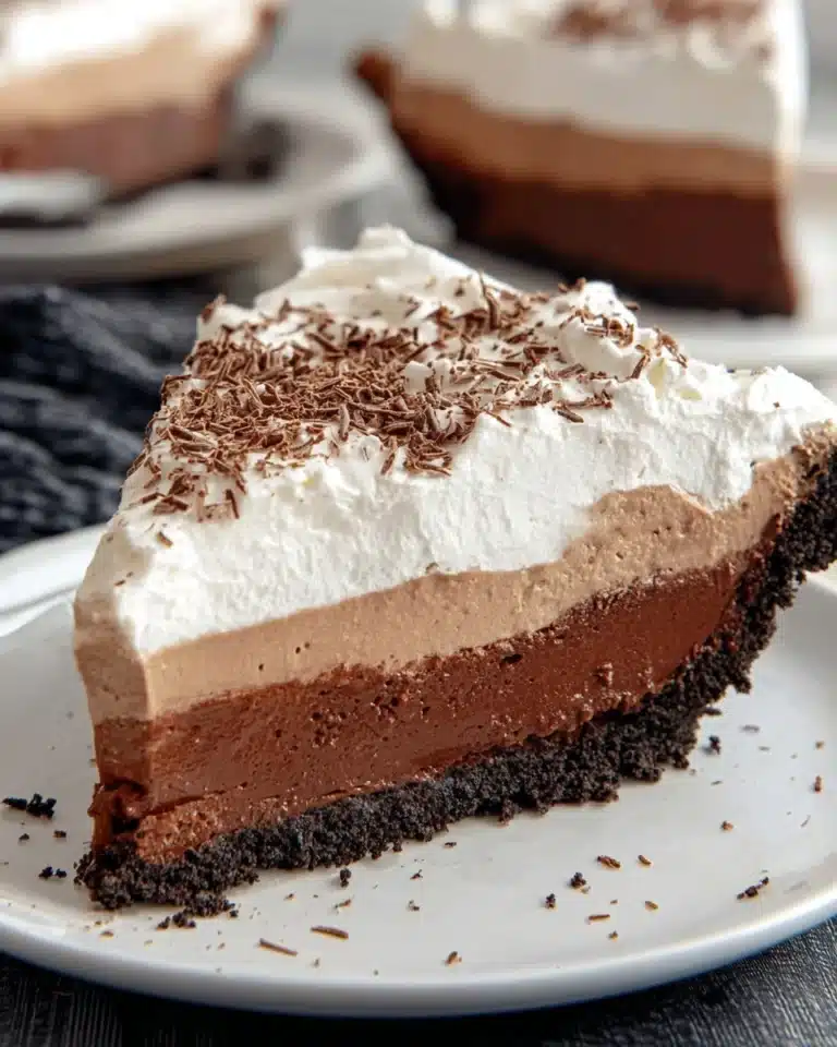 No Bake Chocolate Pudding Pie Recipe