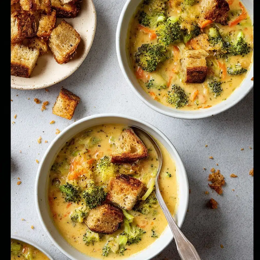 Broccoli, of course! Cut it into small, bite-sized pieces so that you get some in every spoonful of soup Recipe - Recipe Image