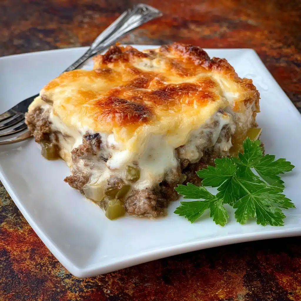 Keto Low-Carb Philly Cheese Steak Casserole Recipe 5 Keto Low-Carb Philly Cheese Steak Casserole Recipe - Recipe Image