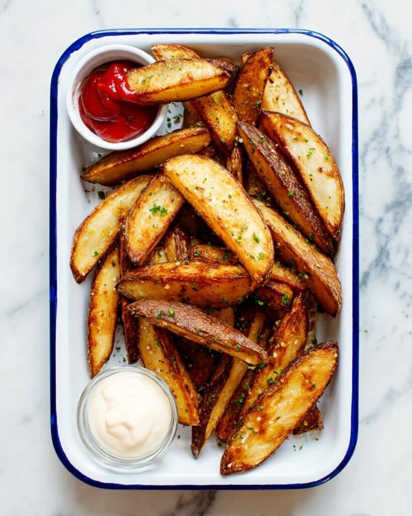 Ultra Crispy Baked Potato Wedges Recipe