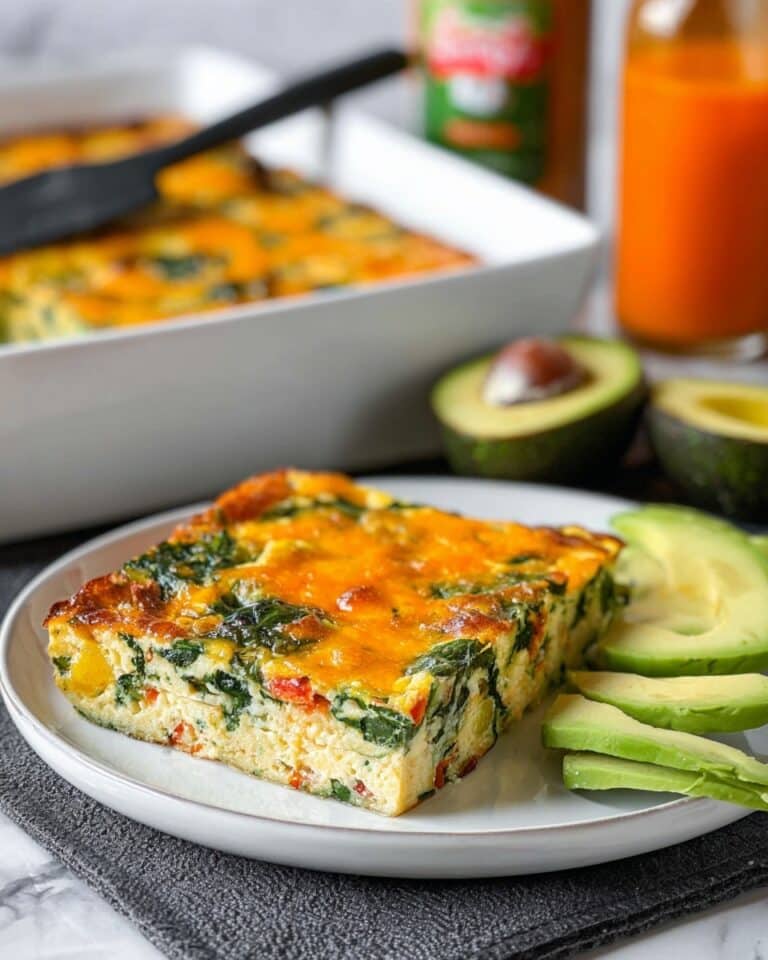 High Protein Veggie Breakfast Casserole Recipe