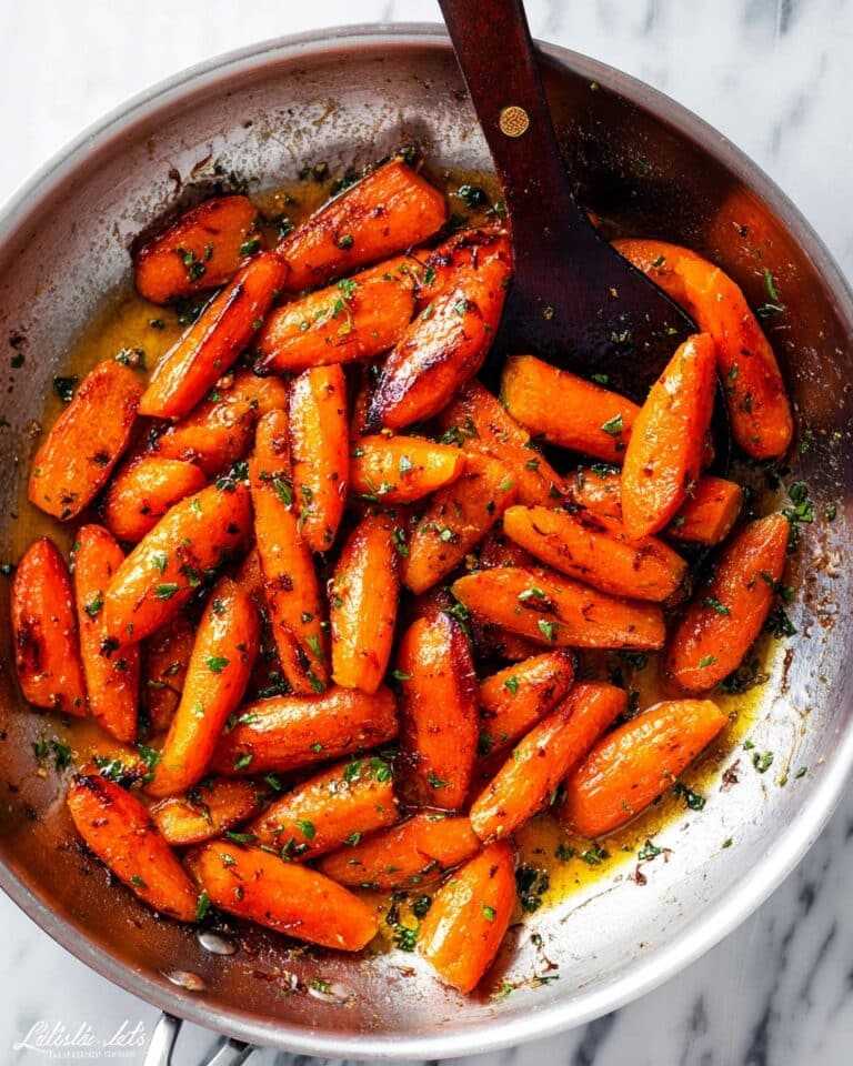 Honey Garlic Butter Roasted Carrots Recipe