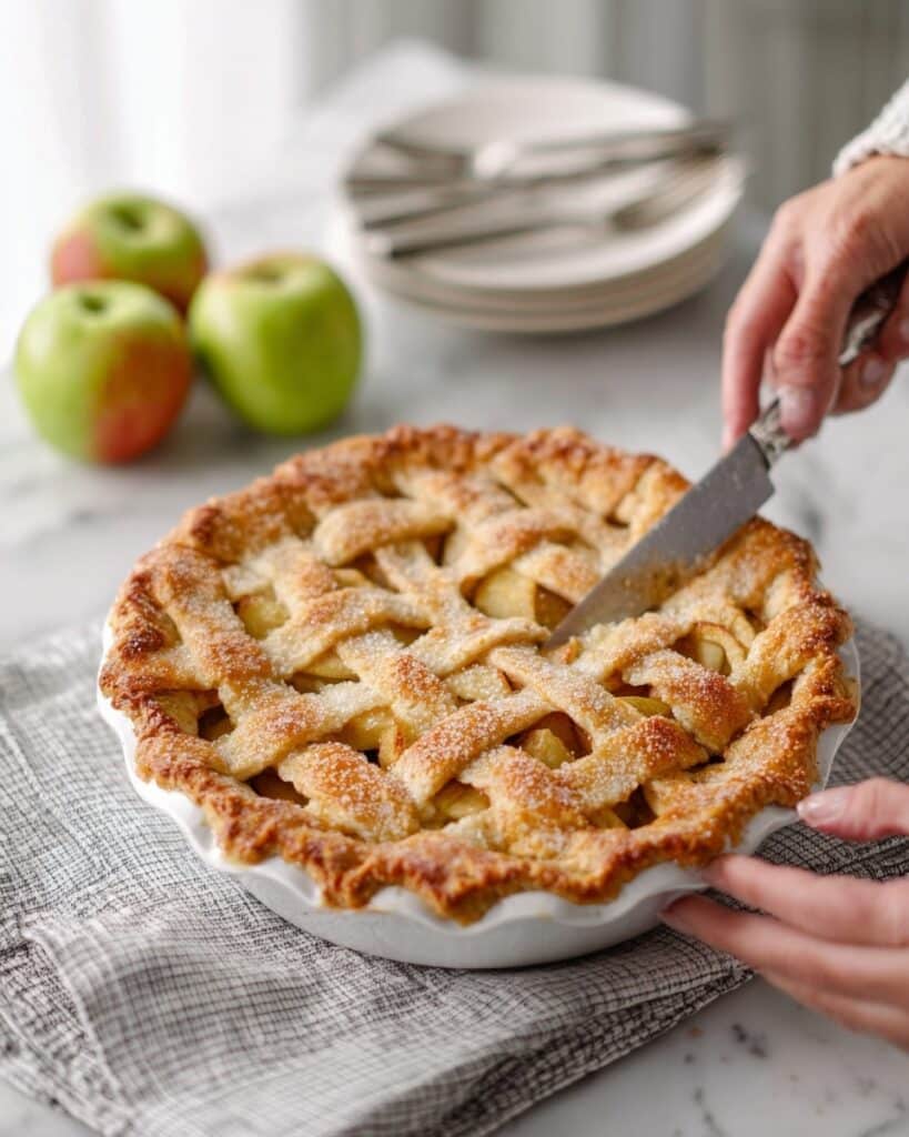 Homemade Classic Apple Pie with Flaky Crust and Spiced Filling Recipe