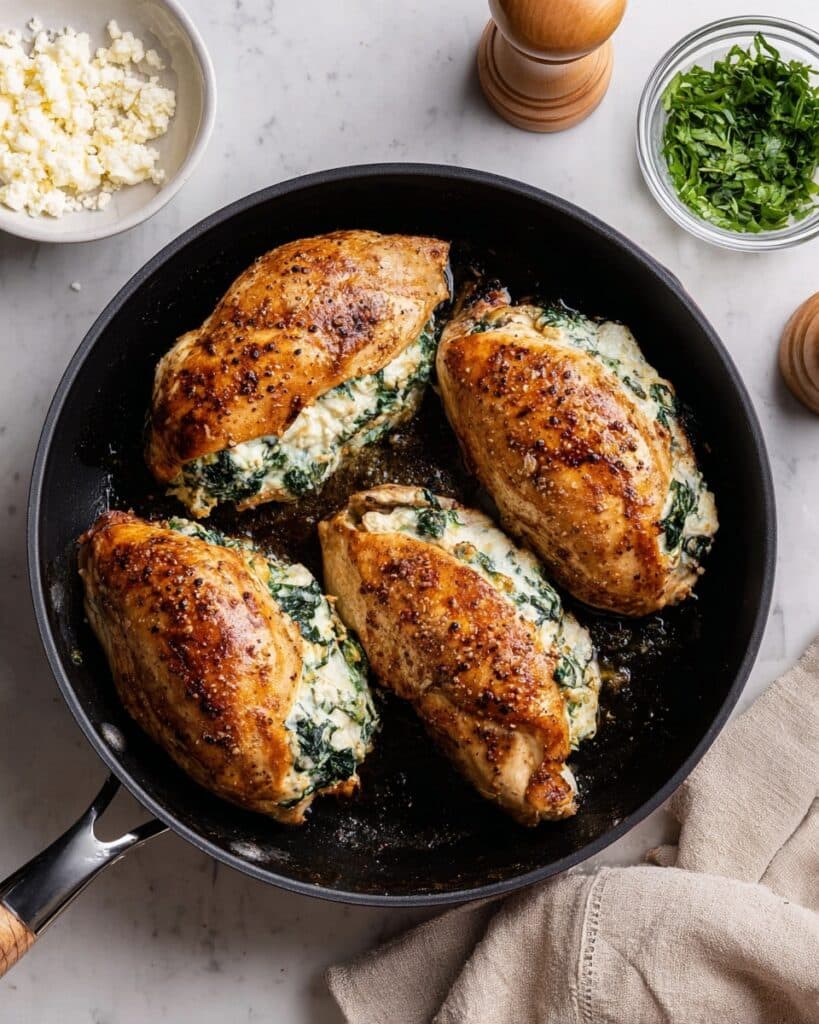 Spinach and Feta Stuffed Chicken Breast Recipe