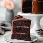 Dark Chocolate Cake with Rich Cocoa Frosting Recipe
