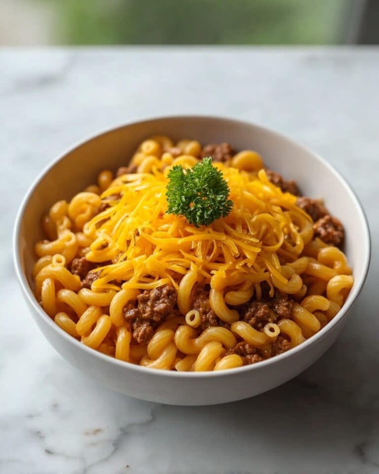 Creamy Ranch Ground Beef Pasta Skillet Recipe