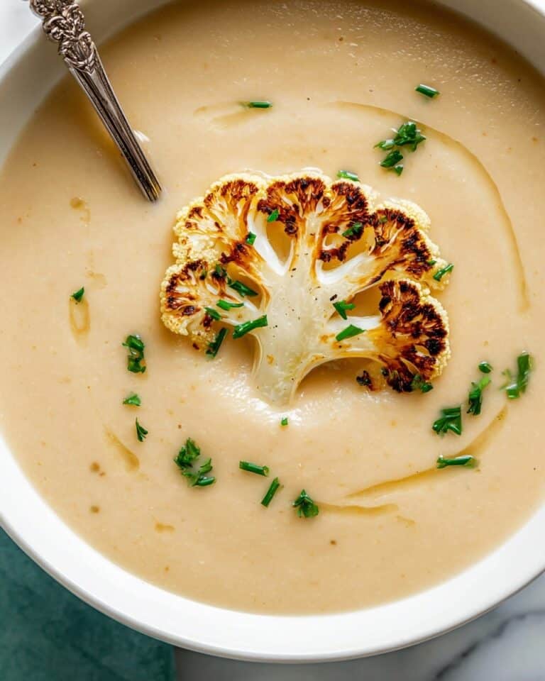 Creamy Roasted Cauliflower Soup Recipe