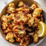 Garlic-Parmesan Roasted Cauliflower Recipe