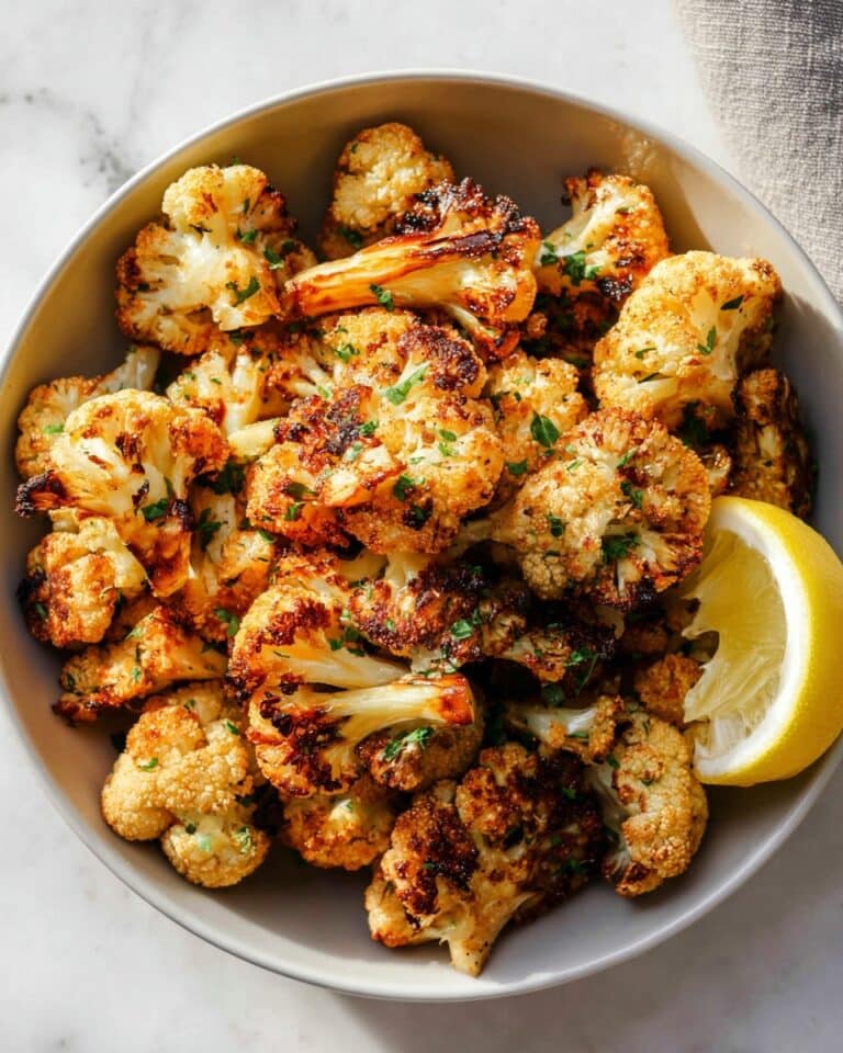 Garlic-Parmesan Roasted Cauliflower Recipe