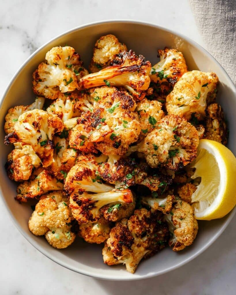 Garlic-Parmesan Roasted Cauliflower Recipe