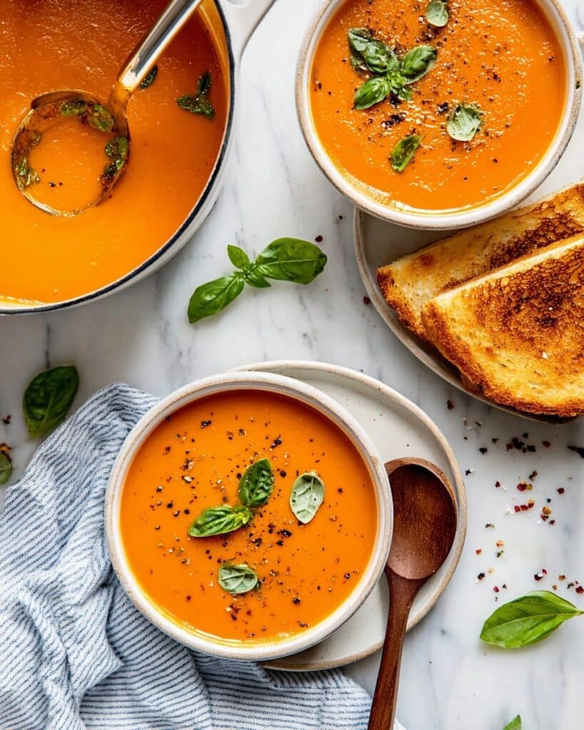 Middle-of-Winter Creamy Tomato Soup (Canned Tomatoes) Recipe