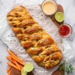Chicken Bread Recipe with Cheddar, Veggies, and Spices Recipe