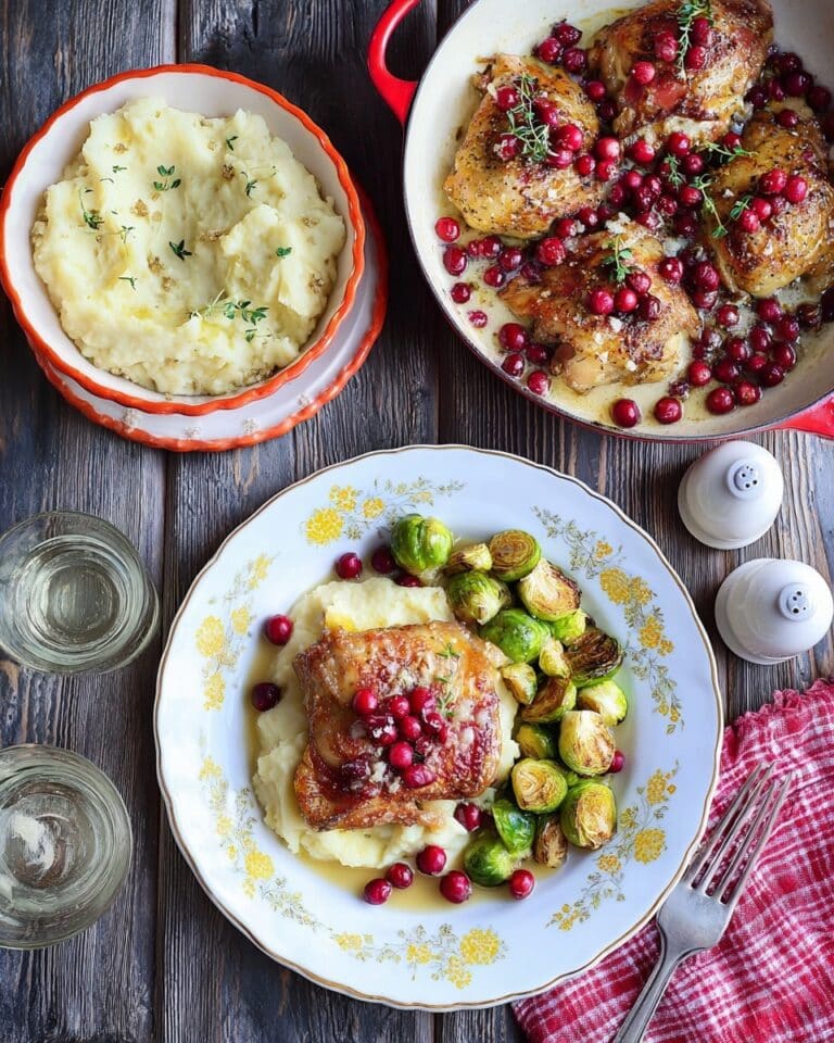 Glazed Cranberry Chicken Thighs Recipe