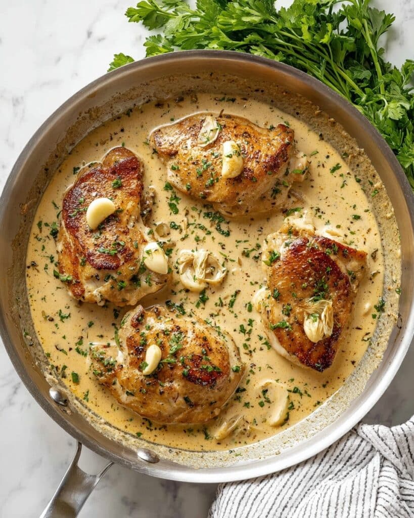 Creamy Garlic Chicken Recipe