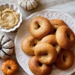Pumpkin Sourdough Bagels with Pumpkin Cream Cheese Recipe