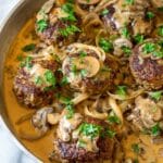 Bobby Flay Salisbury Steak with Mushroom Gravy Recipe