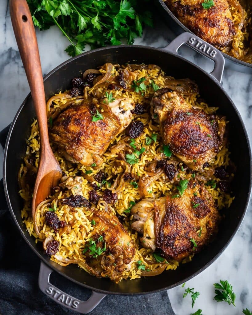 Persian Chicken with Saffron Rice and Barberries Recipe