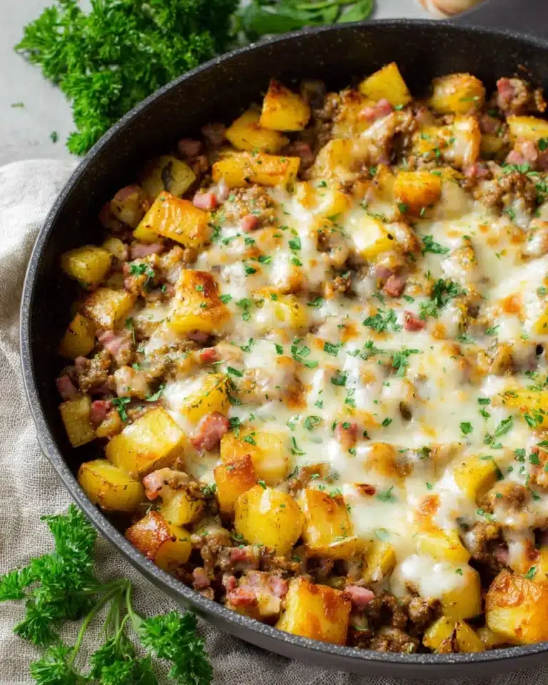 Cheesy Ground Beef and Potatoes Recipe