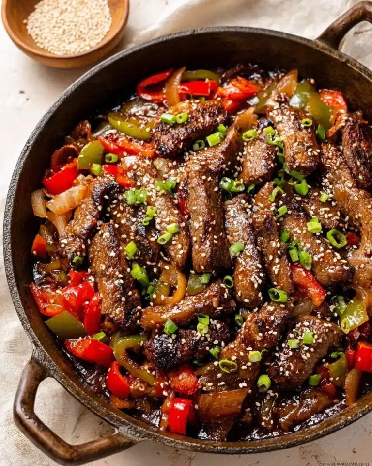 Chinese Pepper Steak with Onions Recipe