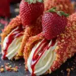 Strawberry Crunch Cheesecake Tacos Recipe