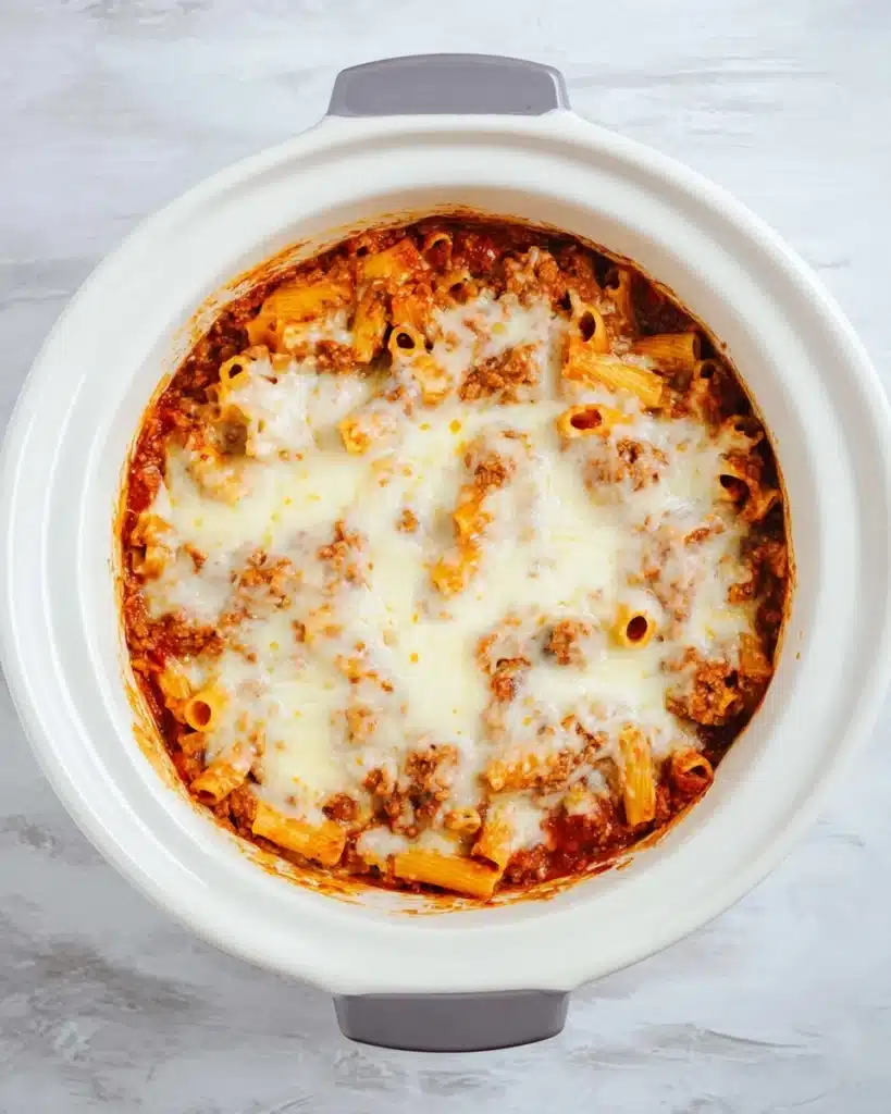 Million Dollar Crock Pot Baked Ziti Recipe