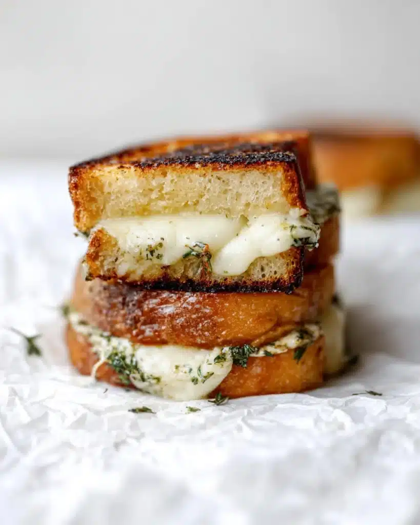 Pesto and Mozzarella Grilled Cheese Sandwich Recipe