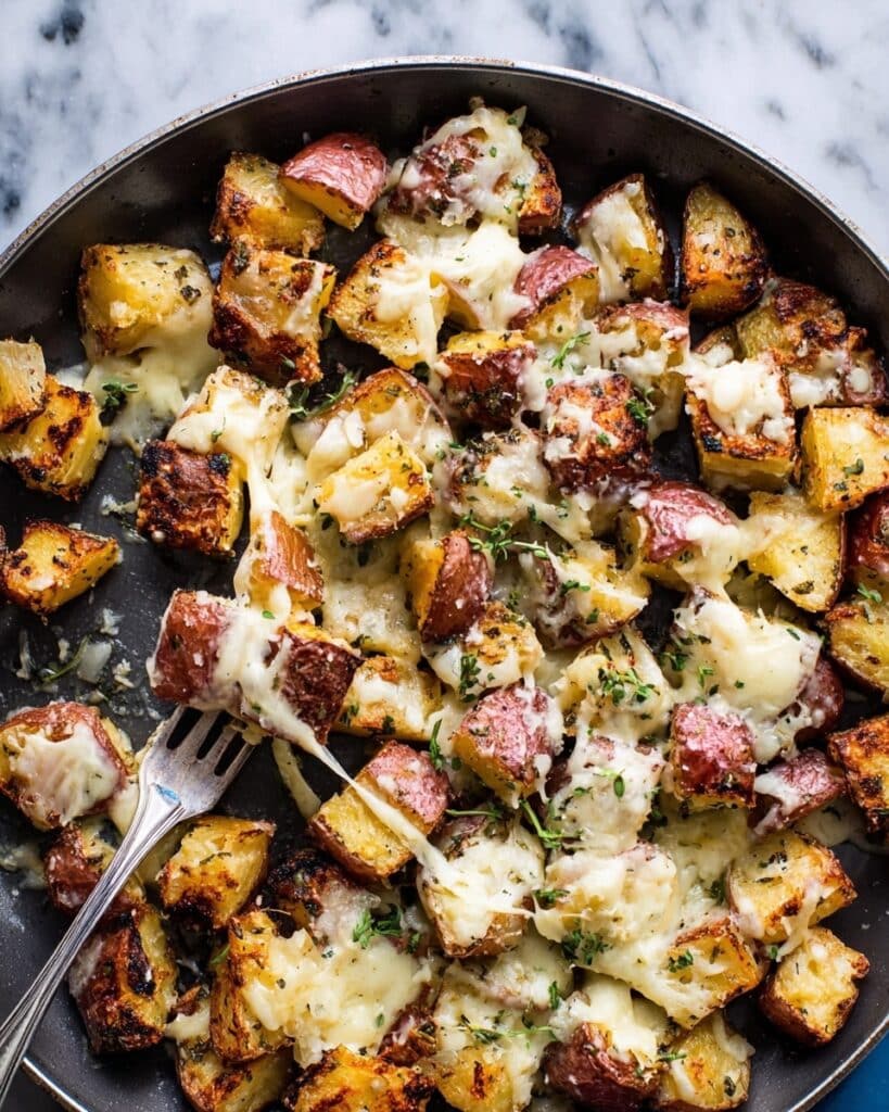 Oven Baked Cheesy Potatoes Recipe