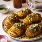 Hasselback Potatoes with Garlic Butter and Sage Recipe