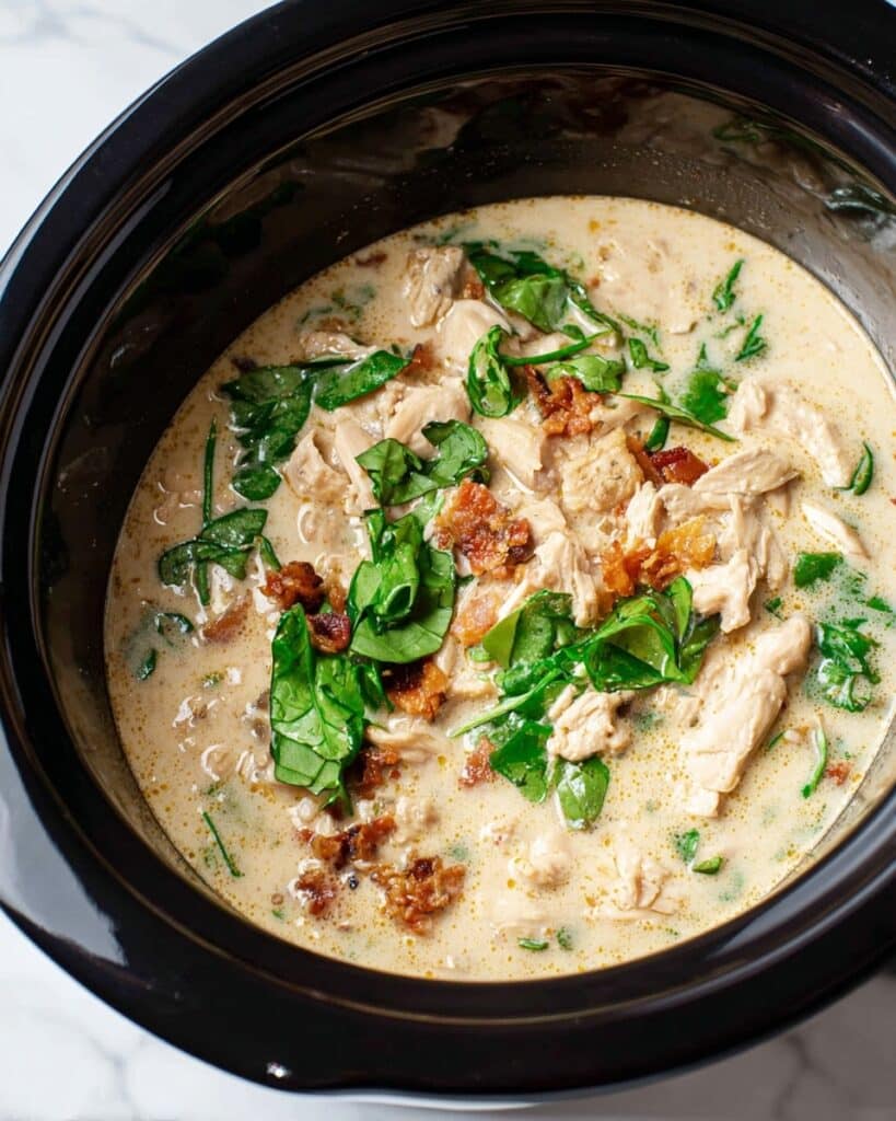 Slowcooker Tuscan Chicken Pasta Recipe