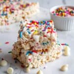 Homemade Funfetti Marshmallow Popcorn Treats Recipe