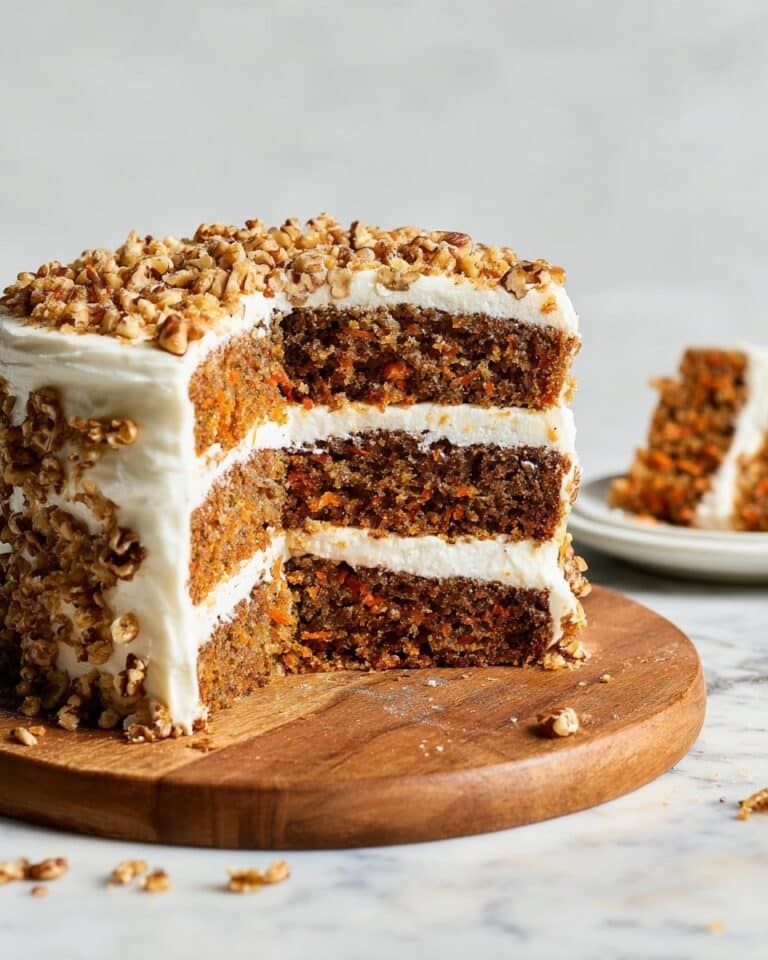 Oatmeal Carrot Cake with Healthy Cream Cheese Frosting Recipe